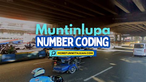 Number Coding in Muntinlupa City (Window Hours, Exemptions & Fees).